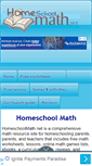 Mobile Screenshot of homeschoolmath.net